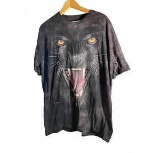 The Mountain 2014 Graphic Black Panther T-Shirt with Vivid Print Size Large